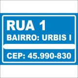 Rua 1 bairro urbis i cep :45.990-830